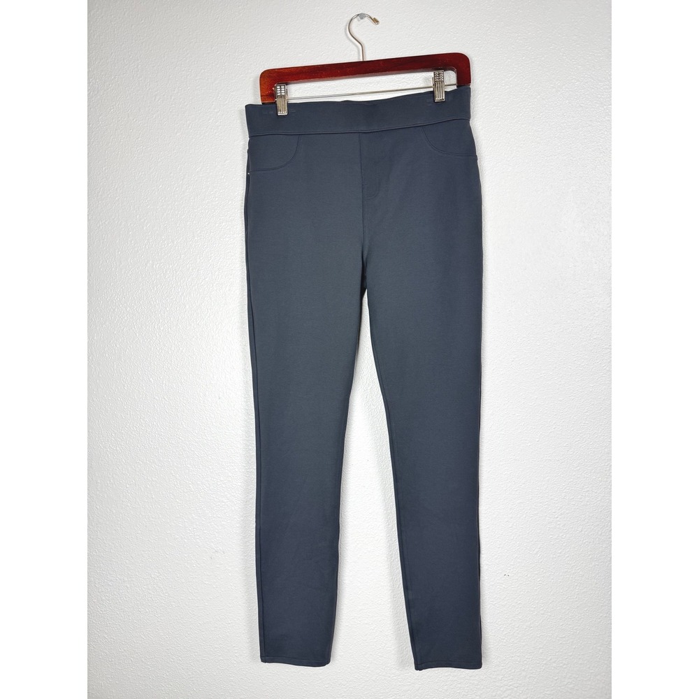 Spanx Pants Womens L Gray The Perfect Pant Back Bolster Skinny Ponte